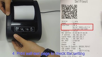 How to configurate Serial Interface for POS Printer