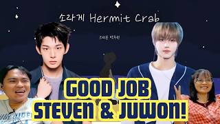 AHOF Steven and Juwon HERMIT CRAB Reaction