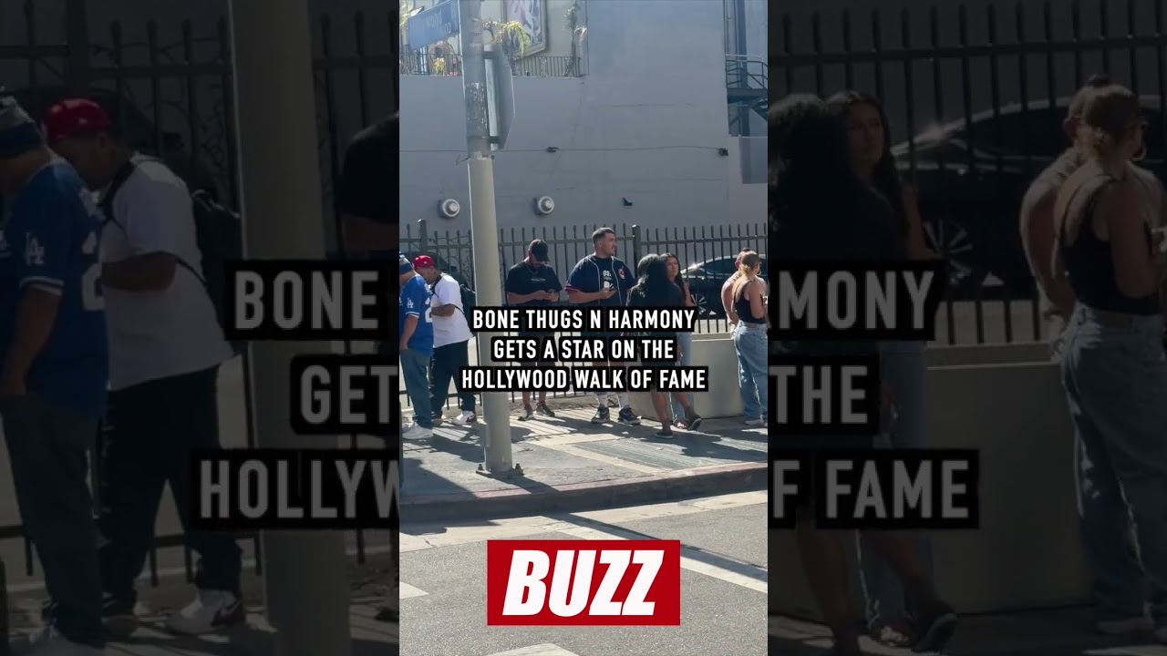 Bone Thugs N Harmony receive a star on the Hollywood Walk of Fame