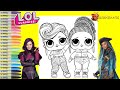 LOL Surprise Dolls Repainted as Disney Descendants Mal and Uma LOL Surprise Makeover