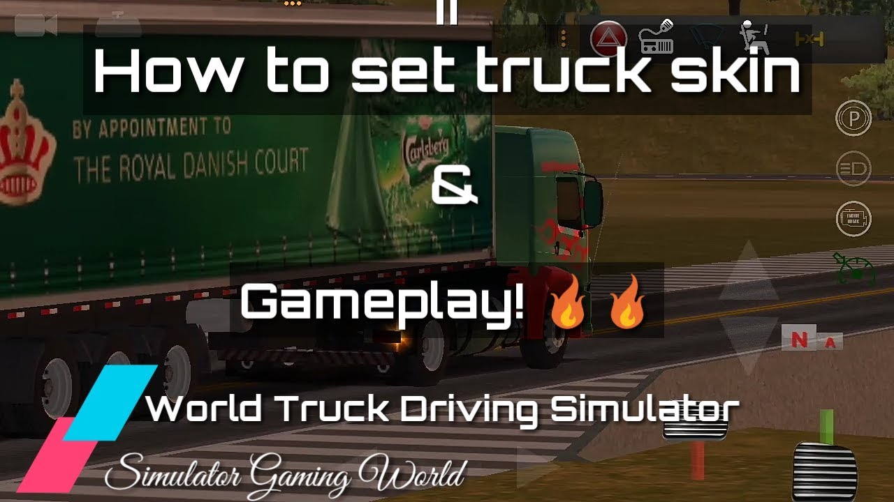 How to set skin on World Truck Driving Simulator । Simulator Gaming World।