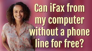 Can iFax from my computer without a phone line for free?