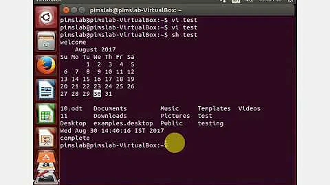 LINUX SCRIPTING IN VI EDITOR AND HOW TO RUN IT