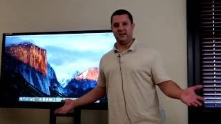 Qomo Journey Interactive LED screen demo (Android powered....the future of smartboards)