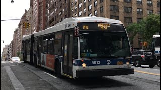 5912 (small font bus) LFSA on the M31 at 60th street and York Avenue!