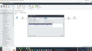 Tutorial for Accounts Payable in Sage 300