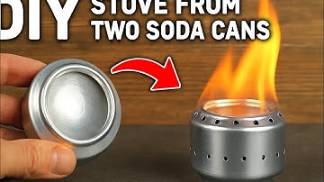 How to Make a Powerful Mini Stove from Two Soda Cans | Easy DIY Survival Hack#survival 