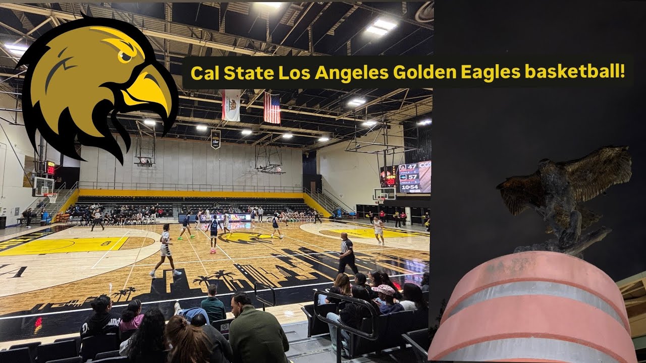 Khayle watches Cal State Los Angeles Golden Eagles basketball!
