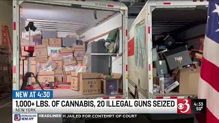 Illegal guns and drugs seized in Northern New York DEA bust