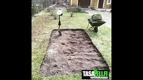 Maatrampoliinin asennus Exit Interra