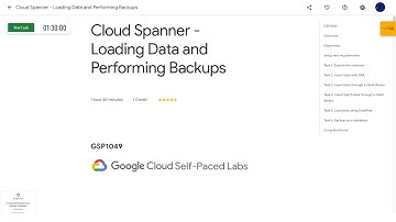 Qwiklabs | Cloud Spanner - Loading Data and Performing Backups [GSP1049]