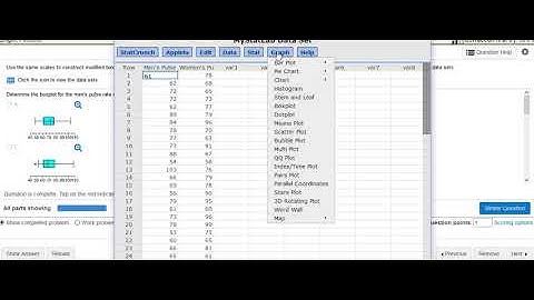 Statistics: Create a Boxplot in Statcrunch
