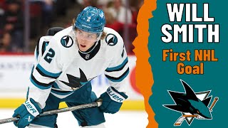 Will Smith #2 (San Jose Sharks) first NHL goal Oct 31, 2024