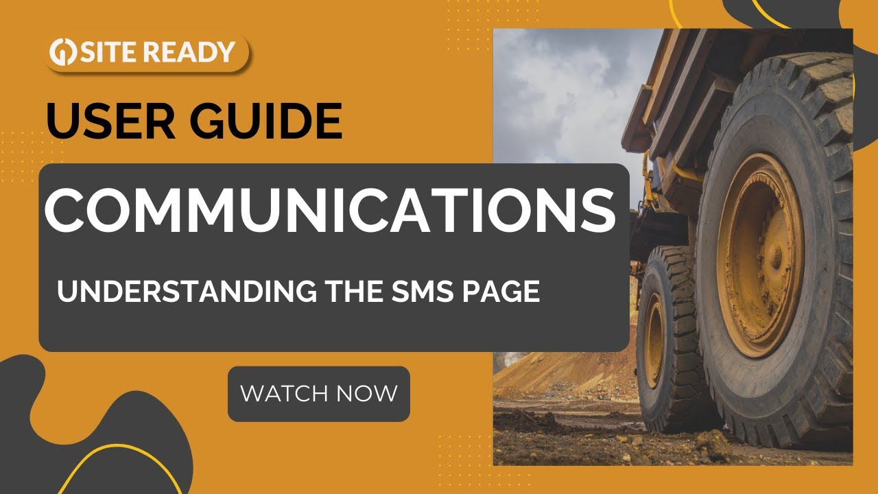 7.1. User Guide Communications - Understanding the SMS page