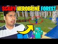 HEROBRINE became Body guard of Diamond Raja & Scary herobrine forest | minecraft hindi