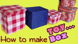 How to make #toybox #DIY #cardboardbox screenshot 3