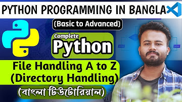File Handling in Python | Directory Handling in Python | Lecture-28