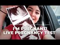 FINDING OUT I'M PREGNANT + TELLING MY HUSBAND. (Live Pregnancy Test) Baby #2