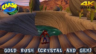Crash Bandicoot The Wrath of Cortex 'Gold Rush' (Crystal, Gem) Walkthrough (4K)