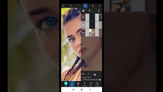 Eye Color Change Photo | PicsArt manipulation Tutorial | Photo Editing In Android Mobile #shorts screenshot 4