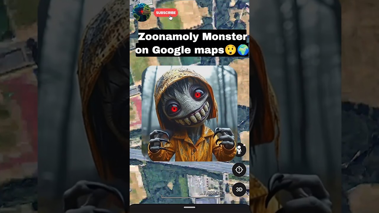 zoonamoly Monster 🫣😭 on Google earth 