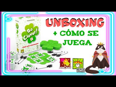 Unboxing SO CLOVER + ¿Cómo se juega? * ASMODEE + REPOS PRODUCTIONS * ESPAÑOL *