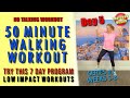 50 minute walking workout  endurance walk to burn fat  no talking just walking  5744 steps