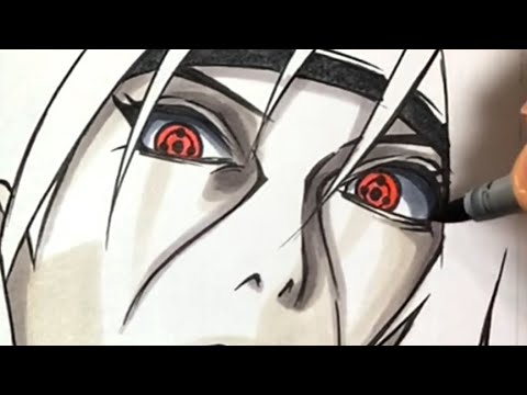 NARUTO】うちはイタチを描いてみた【一発描き】【NARUTO】 - YouTube