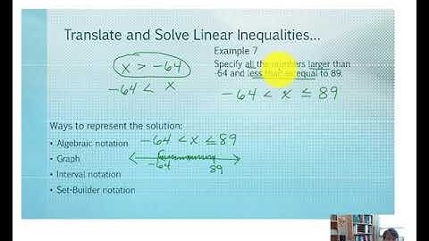 2.4b Linear Inequalities and Problem Solving (Solve Single Variable Inequality Translations)