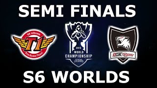 SKT vs ROX - Semi Finals S6 LoL eSports World Championship 2016! SK Telecom T1 vs Rox Tigers
