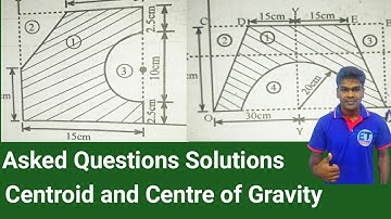 #24 Question Solutions on Centroid and Centre of Gravity || Applied Mechanics-1 || T.U, P.U.,K.U.,