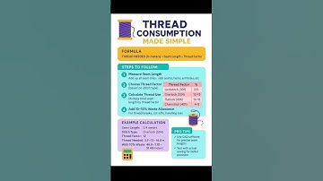 Thread consumption in garments.#threadconsumption #garmentmanufacturing