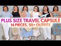 More than 50 classic  elegant plus size vacation outfits in one carry on 