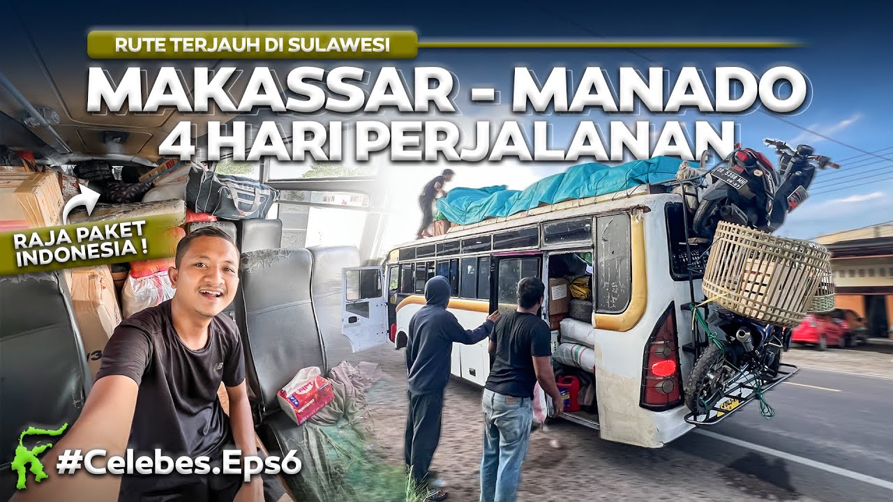 BERANI COBA ?? Naik Bus Mega Mas Non Ac Makassar - Manado 4 Hari Perjalanan.