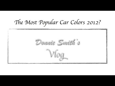 What Is The Most Popular Car Color For 2012