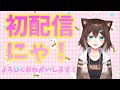 初配信！！はじめまして☆【にじさんじ】【文野環/野良猫】