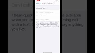 Respond with Custom Text on iPhone #shorts