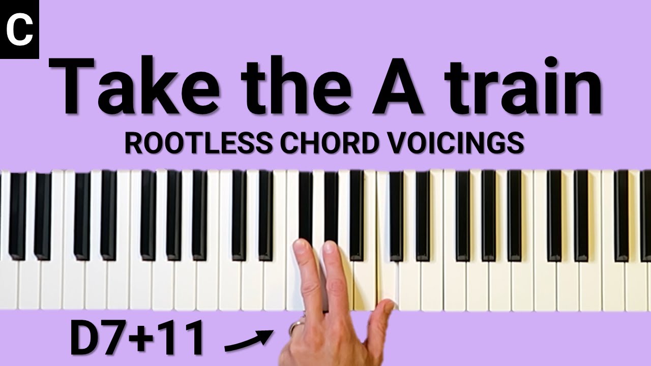 How to play jazz chords when soloing on Take the A train YouTube