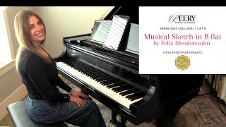 Musical Sketch in B flat by Felix Mendelssohn (ABRSM Grade 7 List B 2025-2026)