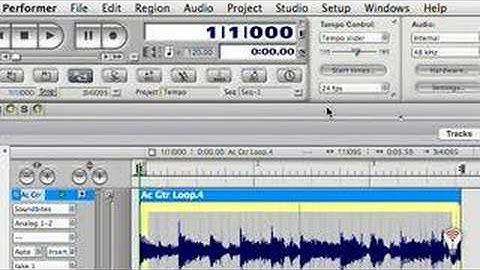 HOW TO: Digital Performer-Tempo-Set Soundbite Tempo-TIP