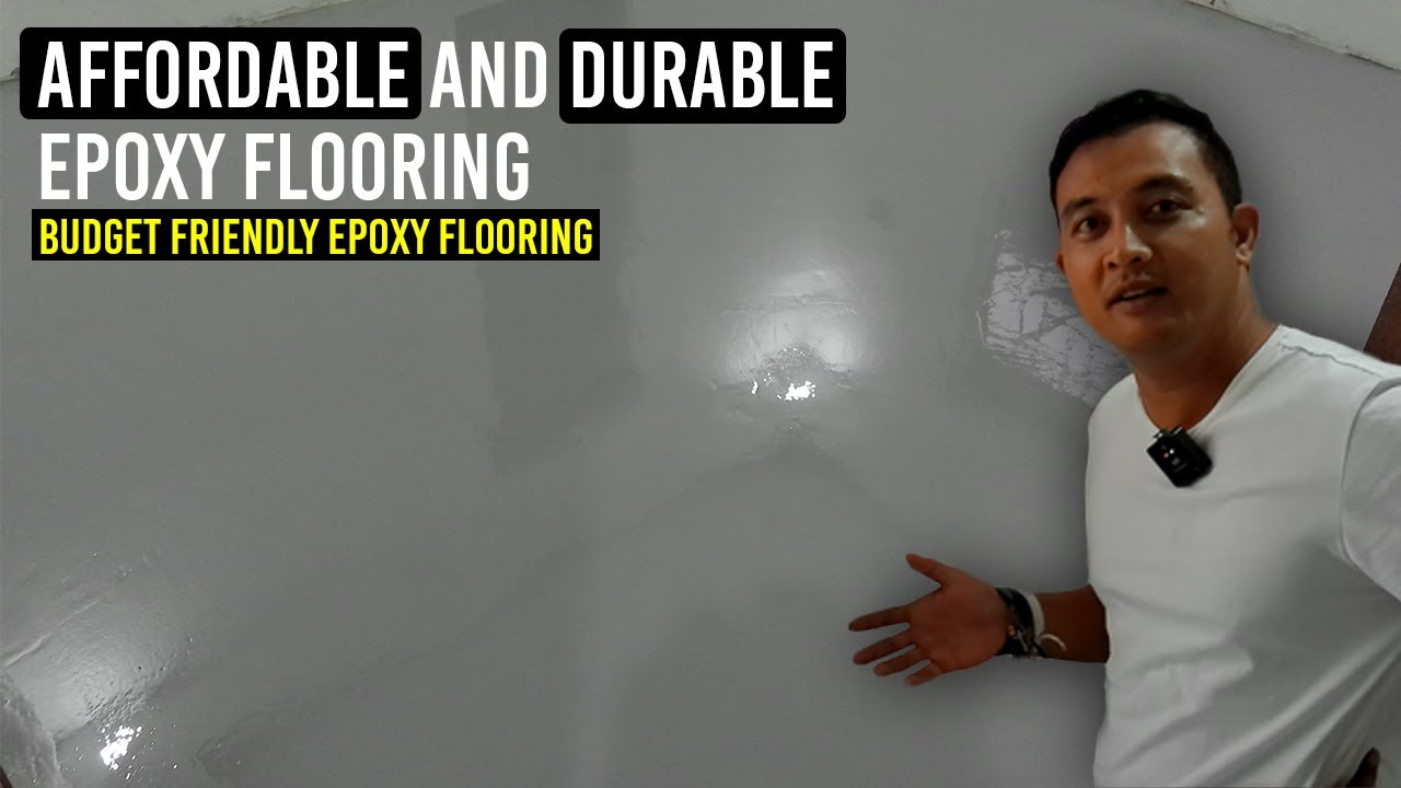 Affordable Epoxy Flooring | INDUSTRIAL GRAY Self leveling epoxy