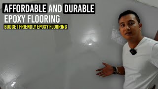 Affordable Epoxy Flooring | INDUSTRIAL GRAY Self leveling epoxy