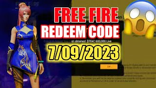 SEPTEMBER 7, 2023 FREE FIRE REDEEM CODE TODAY 7 SEPTEMBER 2023 REDEEM CODE FREE FIRE | FF CODE FREE