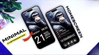 Minimal Monkey Customization ⚡ Minimal Nova Launcher Setup 2023 |Miui14/13  Themes|Customize Zone screenshot 1