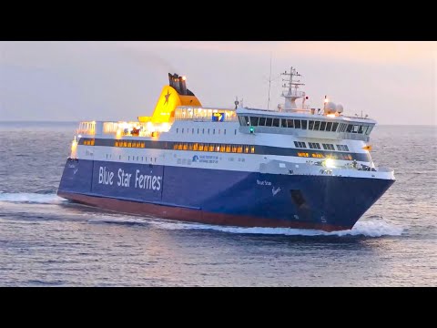 Blue Star Naxos - Θεαματική μανούβρα στη Δονούσα (Docking like a Boss at Donousa)