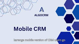 ALGO-CRM Mobile Application (Hindi)