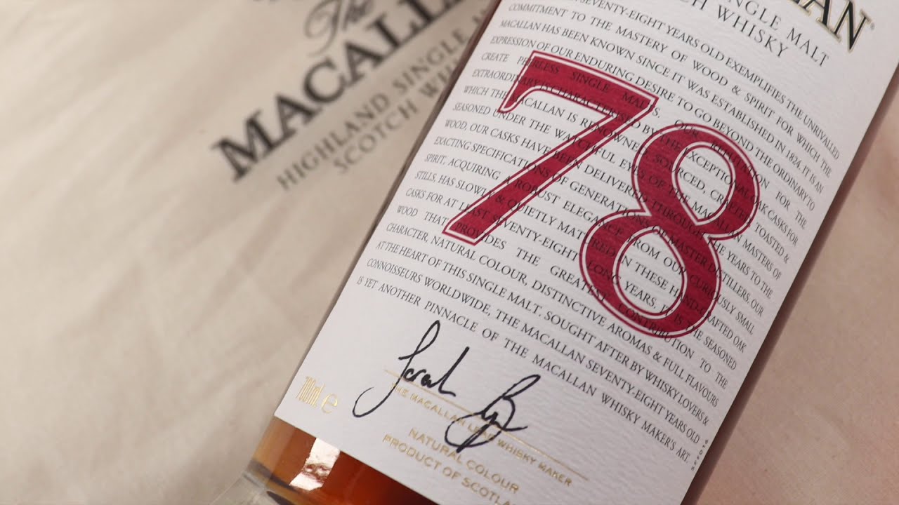 The Macallan Red Collection 78 Year Old Single Malt Scotch Whisky From A Speyside Whiskey Distillery Youtube