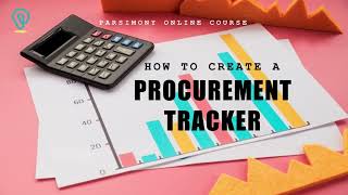 Full Learn How To Create Procurement Tracker News