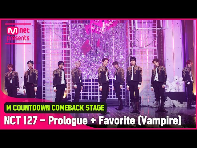 '최초 공개' 모두의 페이보릿💚 'NCT 127'의 'Prologue + Favorite (Vampire)' 무대 class=