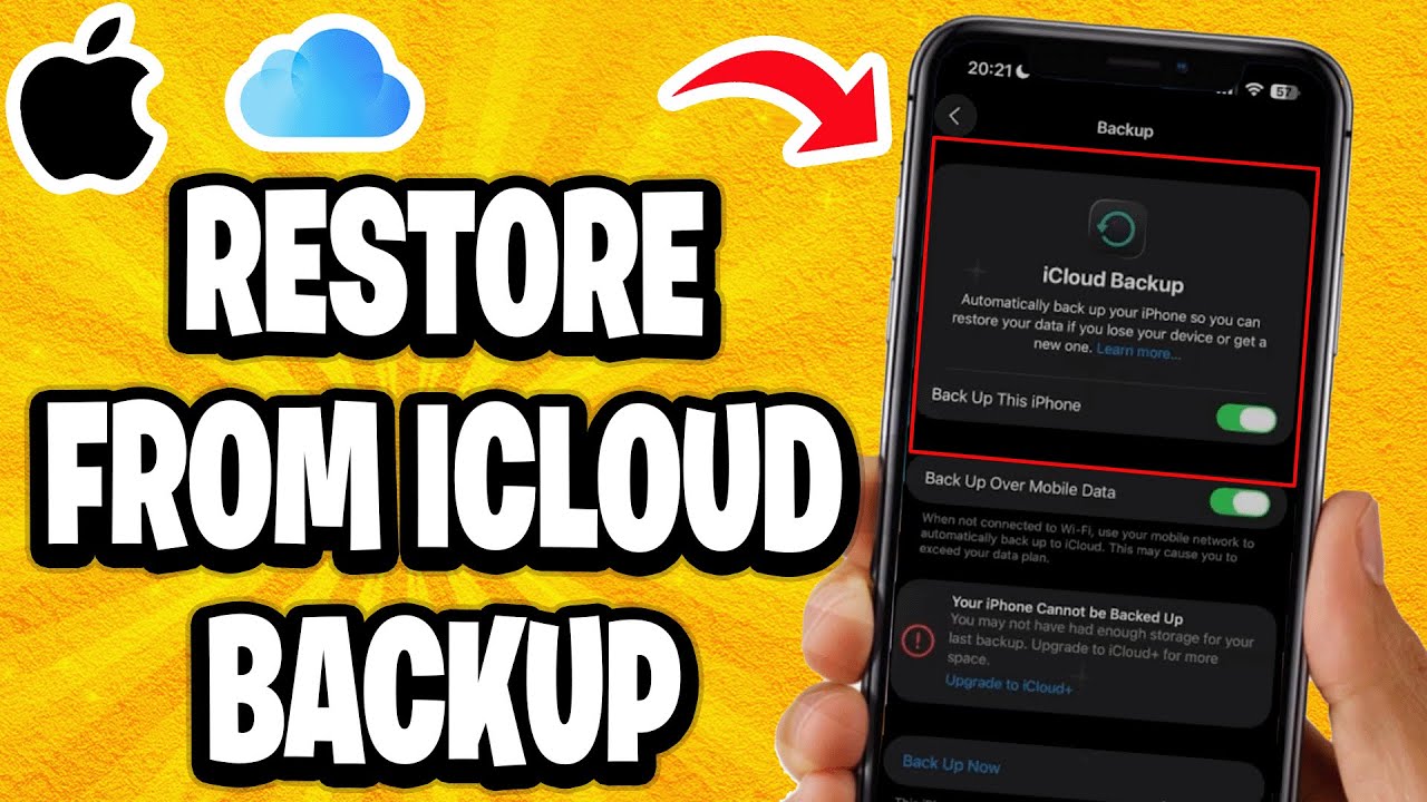 How To Restore iPhone From iCloud Backup - YouTube